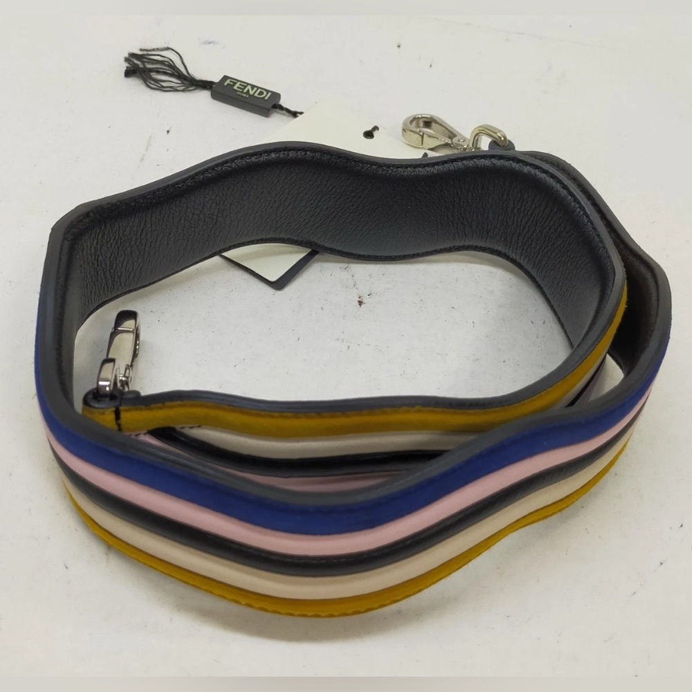 Authentic Fendi Shoulder Strap  Multi Color Leather - Picture 6 of 14